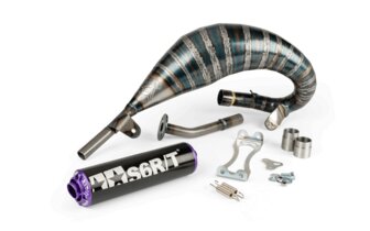 Pot d'&eacute;chappement Stage6 R/T 70 - 80 Beta RR avant 2021 Noir / Violet