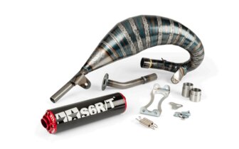 Pot d'&eacute;chappement Stage6 R/T 70 - 80 Beta RR avant 2021 Noir / Rouge