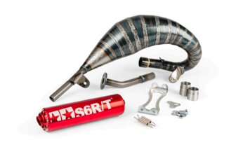 Pot d'&eacute;chappement Stage6 R/T 70 - 80 Beta RR avant 2021 Rouge