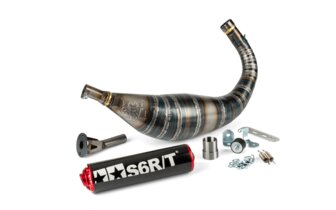Pot d'&eacute;chappement Stage6 R/T 80 - 90 AM6 Noir / Rouge