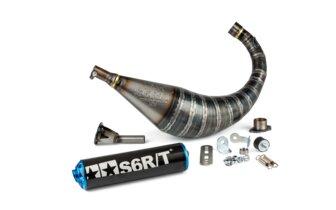Pot d'&eacute;chappement Stage6 R/T 70 - 80 Derbi Noir / Bleu