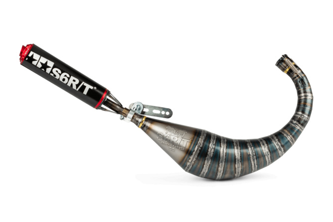 Scarico Stage6 R/T 70 - 80 Derbi Nero / Rosso