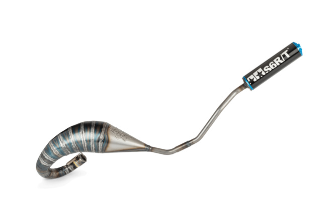 Exhaust Stage6 R/T 70 - 80 high mount Derbi Black / Blue