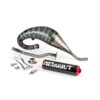 Exhaust Stage6 R/T 70 - 80 high mount Derbi Black / Red
