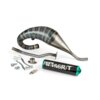 Exhaust Stage6 R/T 70 - 80 high mount Derbi Black / Turquoise