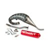 Exhaust Stage6 R/T 70 - 80 high mount Derbi Red