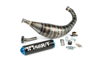 Pot d'&eacute;chappement Stage6 R/T 80 - 90 Derbi Noir / Bleu