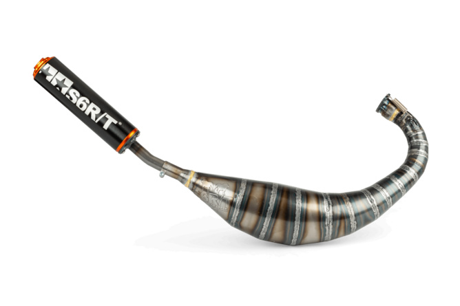 Scarico Stage6 R/T 80 - 90 Derbi Nero / Arancione