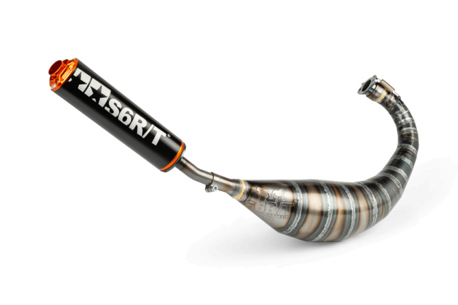 Scarico Stage6 R/T 80 - 90 Derbi Nero / Arancione