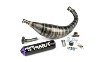 Pot d'&eacute;chappement Stage6 R/T 80 - 90 Derbi Noir / Violet