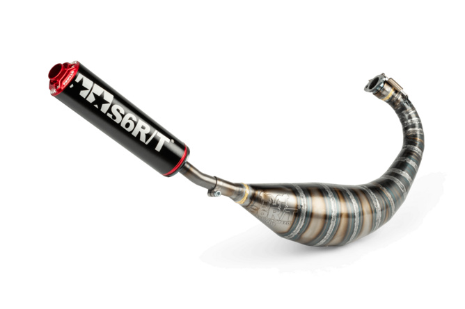 Scarico Stage6 R/T 80 - 90 Derbi Nero / Rosso
