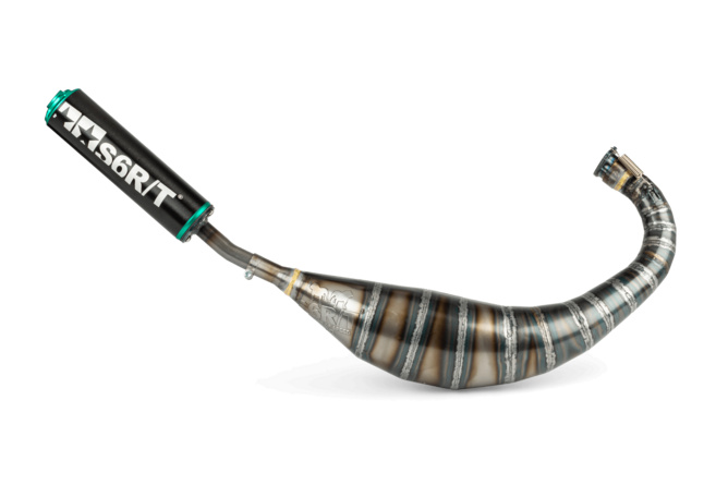 Scarico Stage6 R/T 80 - 90 Derbi Nero / Turchese