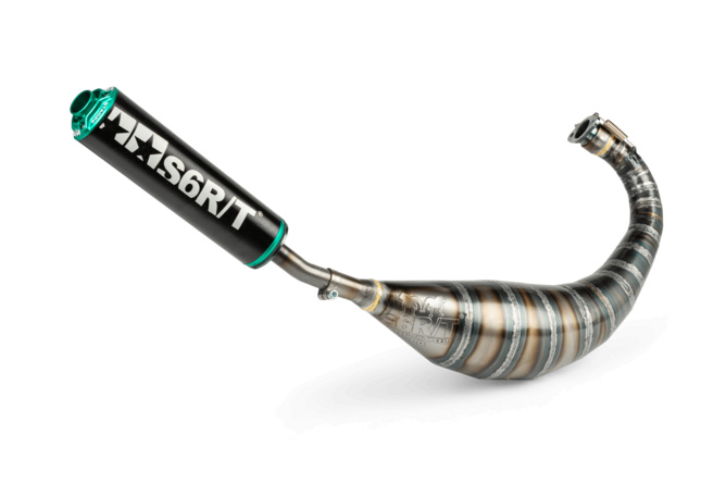Scarico Stage6 R/T 80 - 90 Derbi Nero / Turchese