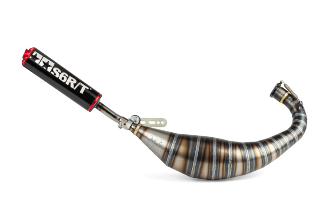 Scarico Stage6 R/T 90 - 100 Derbi Nero / Rosso