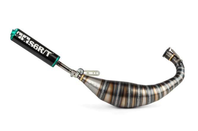 Scarico Stage6 R/T 90 - 100 Derbi Nero / Turchese