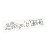 Sticker Stage6 25x4.5cm silver