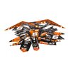 Graphic Kit Derbi Xtreme 2018 - 2020 orange / black