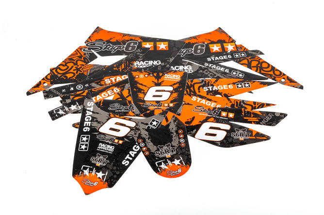 Graphic Kit Derbi Xtreme 2011 - 2017 Stage6 orange / black