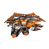 Graphic Kit Derbi Xtreme 2011 - 2017 Stage6 orange / black
