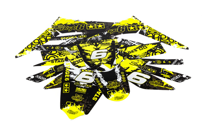 Graphic Kit Derbi Xtreme 2011 - 2017 Stage6 yellow / black
