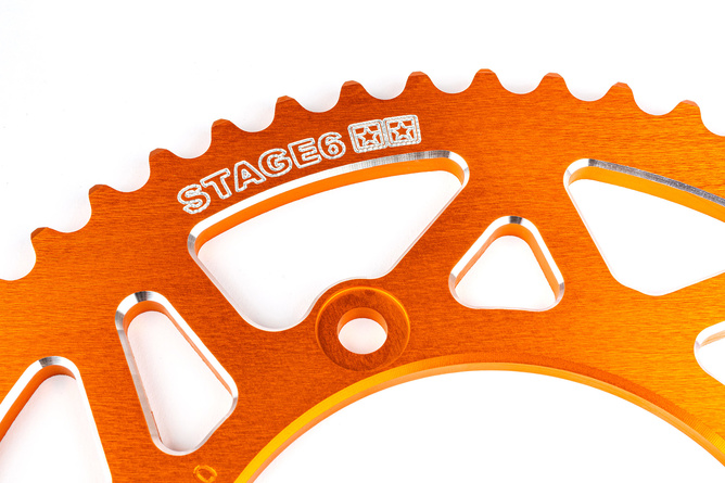 Chain Kit 14x53 - 420 Stage6 aluminium CNC Orange Beta RR