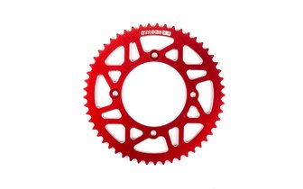 Couronne 53 dents - 420 Stage6 alu CNC Rouge Beta RR