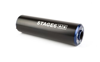 Endschalldämpfer Stage6 50 - 80cc Montage links blau / schwarz