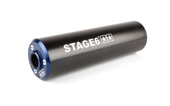Endschalldämpfer Stage6 50 - 80cc Montage rechts blau / schwarz