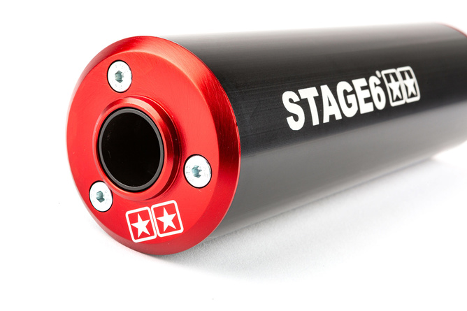 Exhaust Stage6 80 - 90cc CNC red / black HM-Moto / Vent / Beta RR
