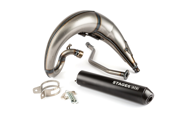 Exhaust Stage6 Streetrace high mount black Yamaha DT50