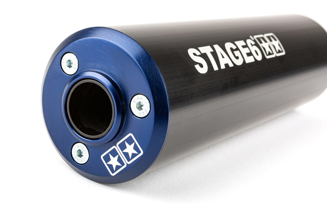 Exhaust Stage6 Streetrace high mount CNC blue / black Sherco SE / SM