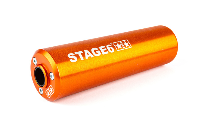 Exhaust Stage6 Streetrace CNC orange Derbi / Minarelli AM6