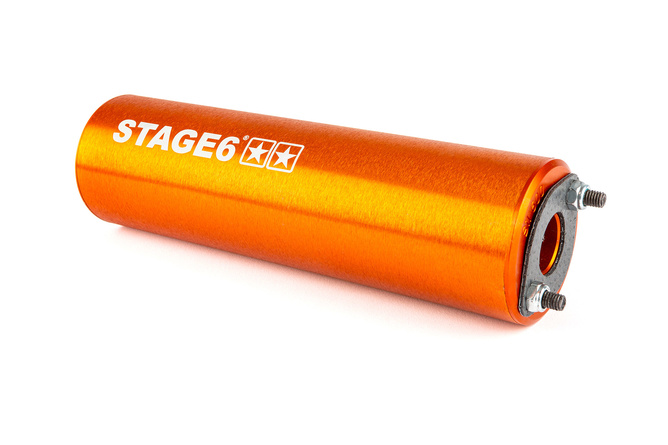 Exhaust Stage6 Streetrace CNC orange Derbi / Minarelli AM6