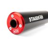Exhaust Stage6 Streetrace CNC red / black Derbi / Minarelli AM6