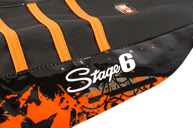 Housse de selle Yamaha DT Stage6 Full Covering orange / noir