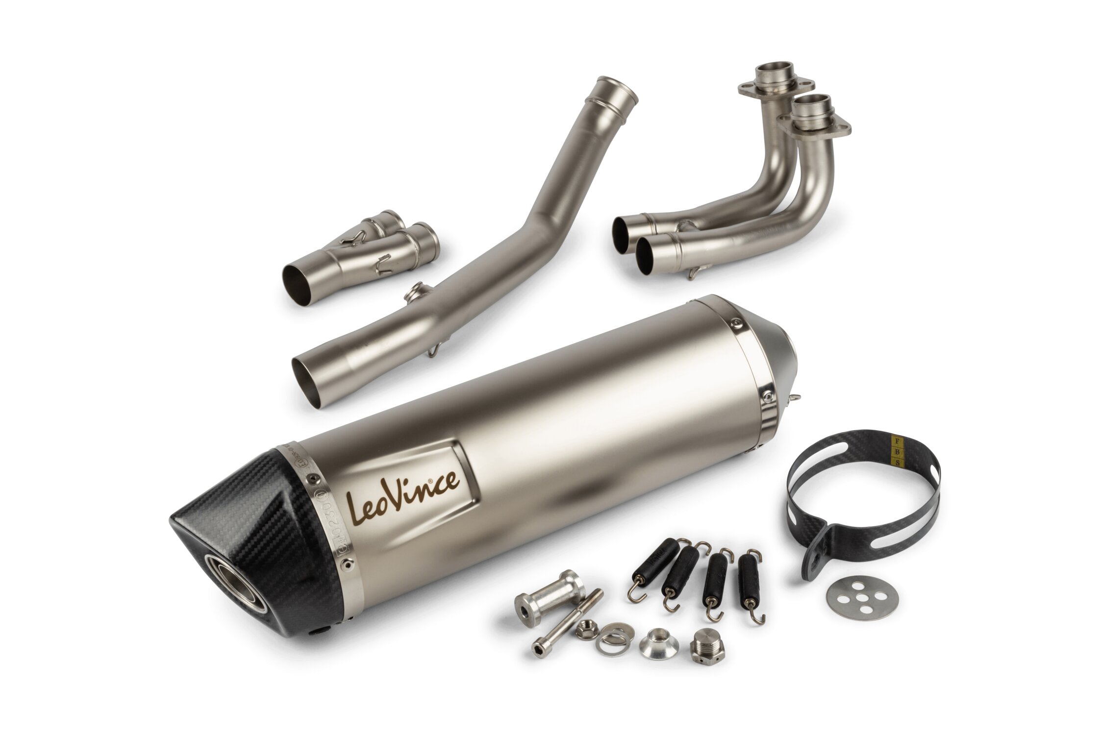 Racing Exhaust AKRAPOVIC SLIP-ON stainless steel silencer color silencer:  black with carbon end caps, with catalyzer with e-pass TUNING ROAD -  suitable for everyday use