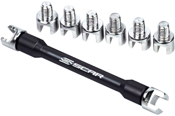 Spoke Wrench with 8 Tips Scar