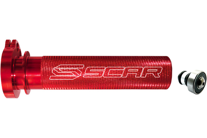 Barillet de gaz Scar aluminium avec roulement CRF 250 / 450 rouge