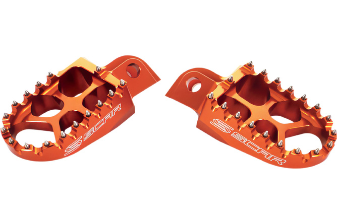 Reposes pieds Scar Evolution KTM / Beta / Sherco oranges