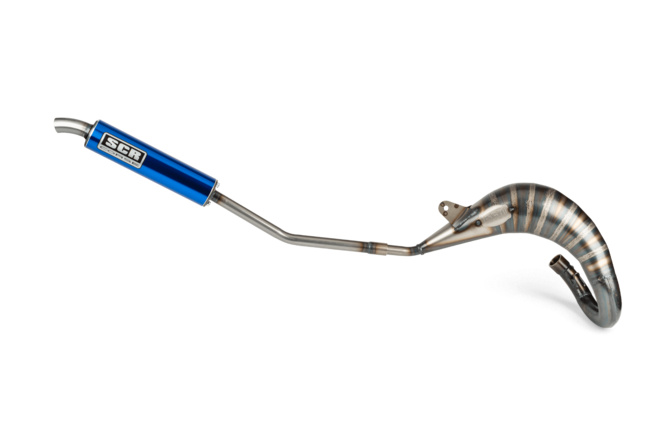 Pot d'échappement SCR Corse Handmade Cross 50 - 70 Sherco 50 Bleu