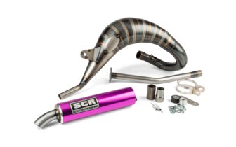 Pot d'échappement SCR Corse Handmade Cross 50 - 70 Sherco 50 Violet