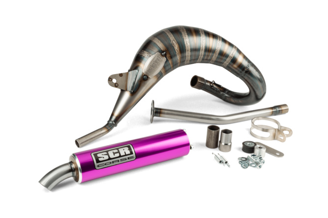 Pot d'échappement SCR Corse Handmade Cross 50 - 70 Sherco 50 Violet
