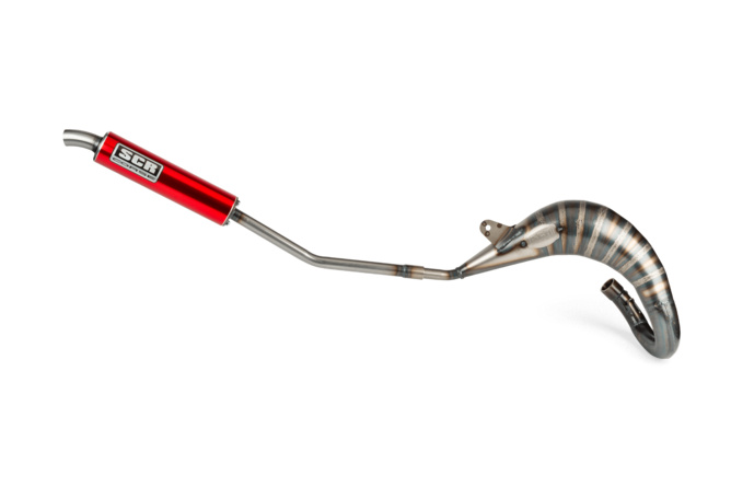 Pot d'échappement SCR Corse Handmade Cross 50 - 70 Sherco 50 Rouge