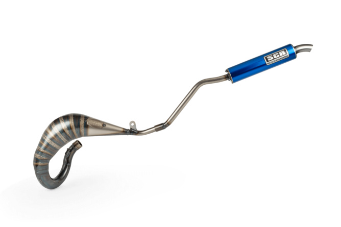 Pot d'échappement SCR Corse Handmade Cross 50 - 70 Beta RR Bleu