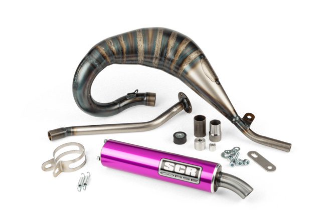 Pot d'échappement SCR Corse Handmade Cross 50 - 70 Beta RR Violet