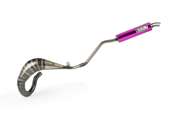 Pot d'échappement SCR Corse Handmade Cross 50 - 70 Beta RR Violet