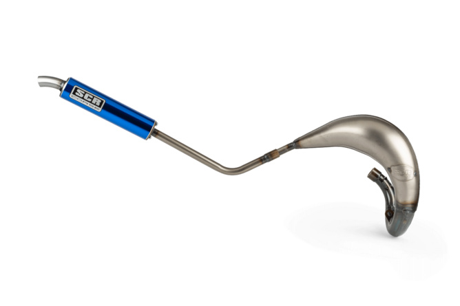 Pot d'échappement SCR Corse Handmade Cross 50 - 70 Rieju MRT Bleu