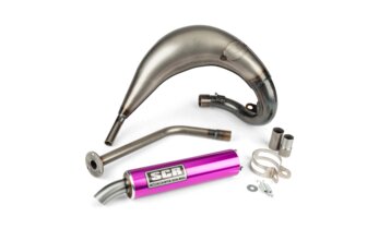 Pot d'échappement SCR Corse Handmade Cross 50 - 70 Rieju MRT Violet