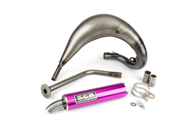 Pot d'échappement SCR Corse Handmade Cross 50 - 70 Rieju MRT Violet