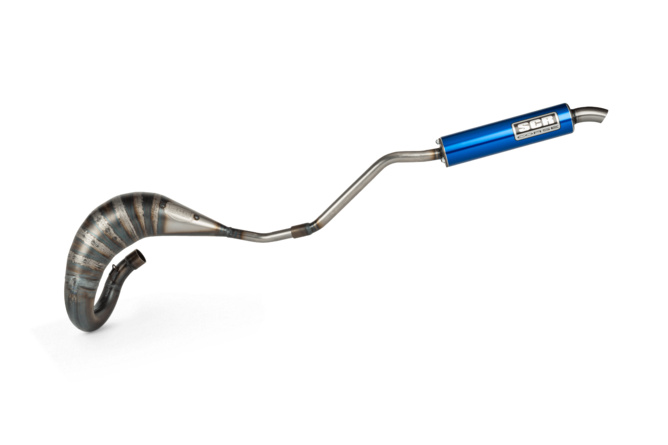 Pot d'échappement SCR Corse Racing Line Cross 70 - 80 Beta RR Bleu